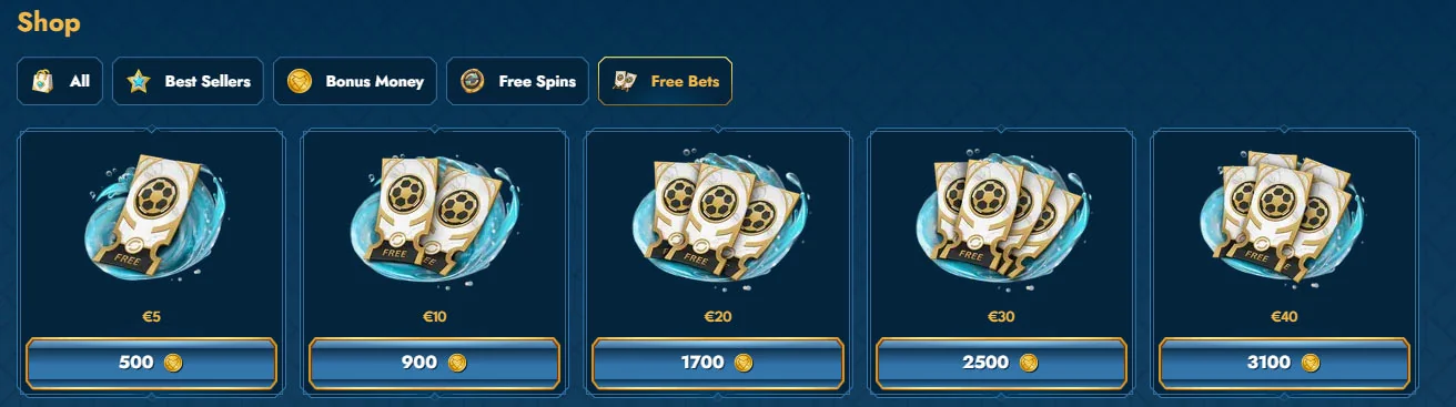Shop bei Casea Casino